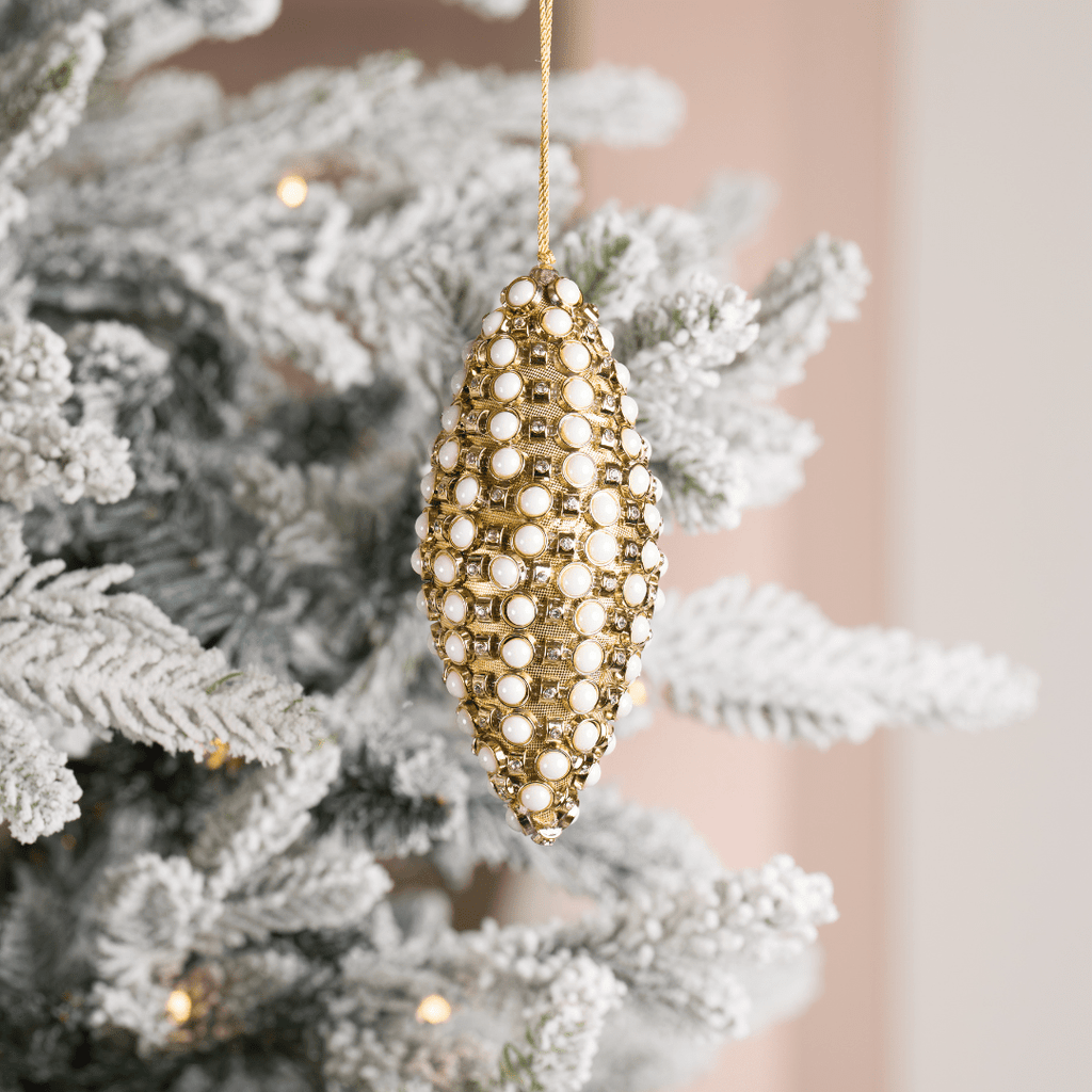 Gold Enamel Shuttle Ornament Gold Collection
