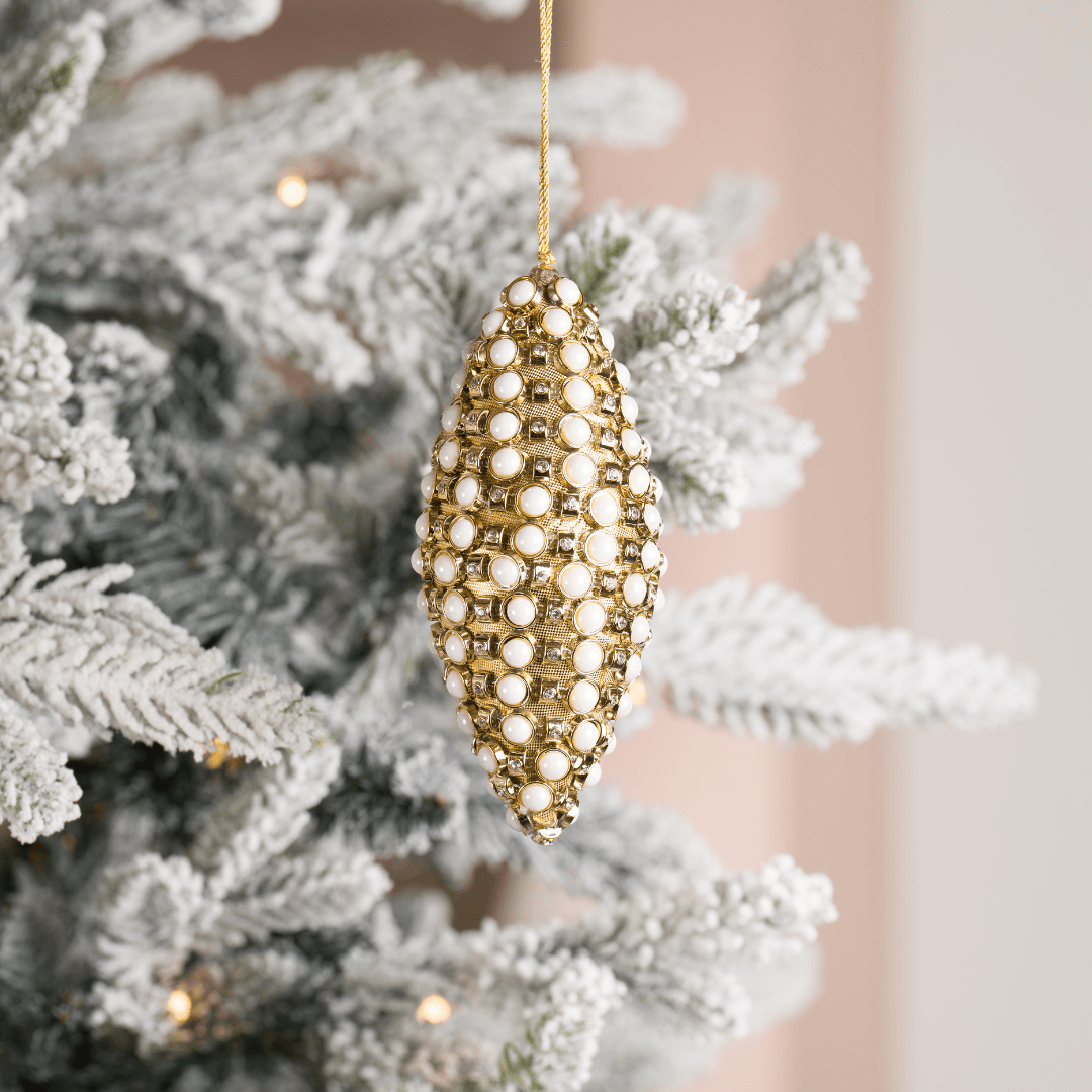 Gold Enamel Shuttle Ornament Gold Collection