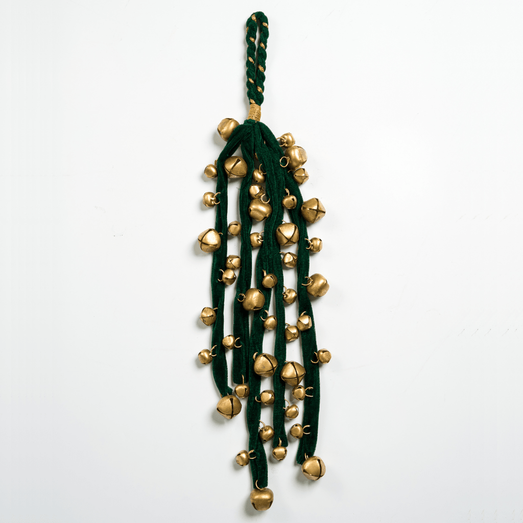 Gold & Green Jingle Bells Cluster