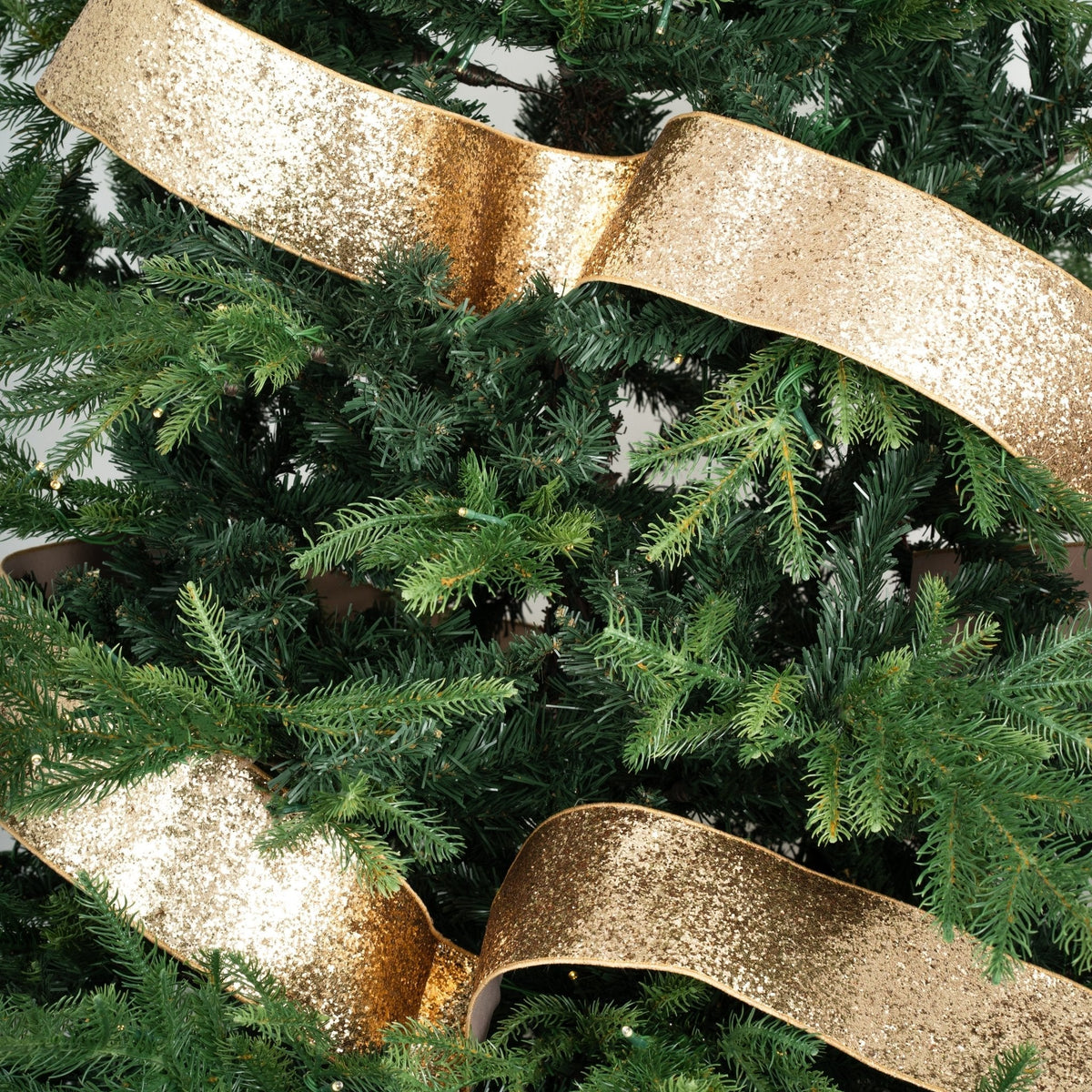 Gold Sequin Christmas Ribbon