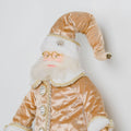 Gold Standing Santa With Black Stand