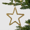 Gold Whimsical Wired Star Ornament