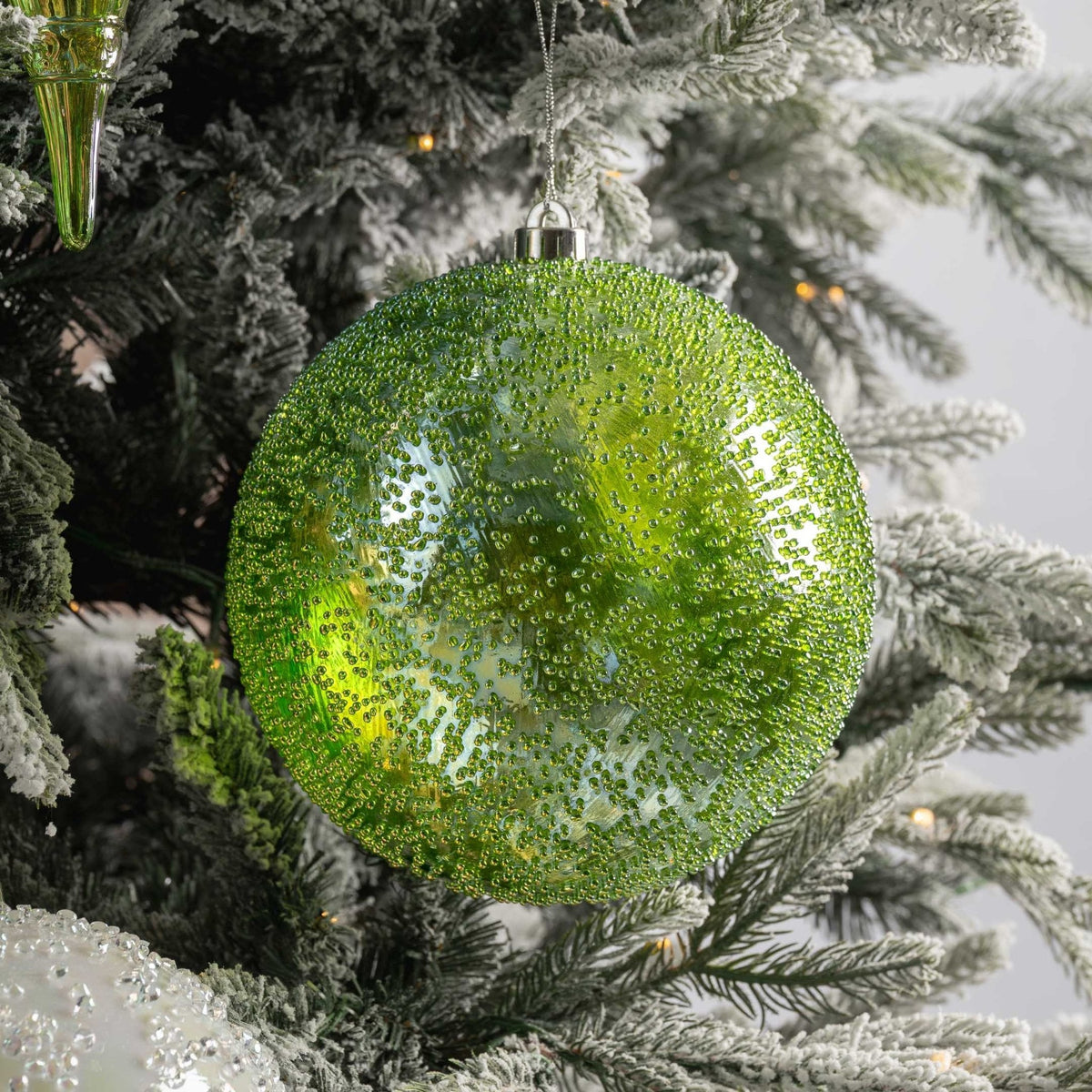 Iridescent Textured Ball Ornament - 8”