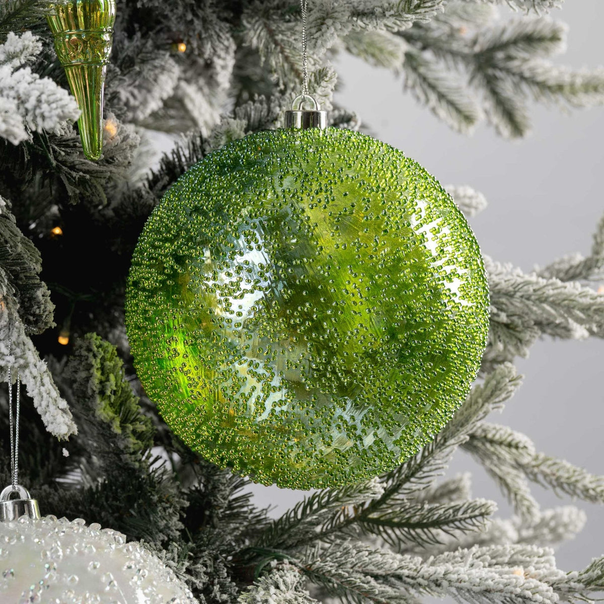 Iridescent Textured Ball Ornament - 8”