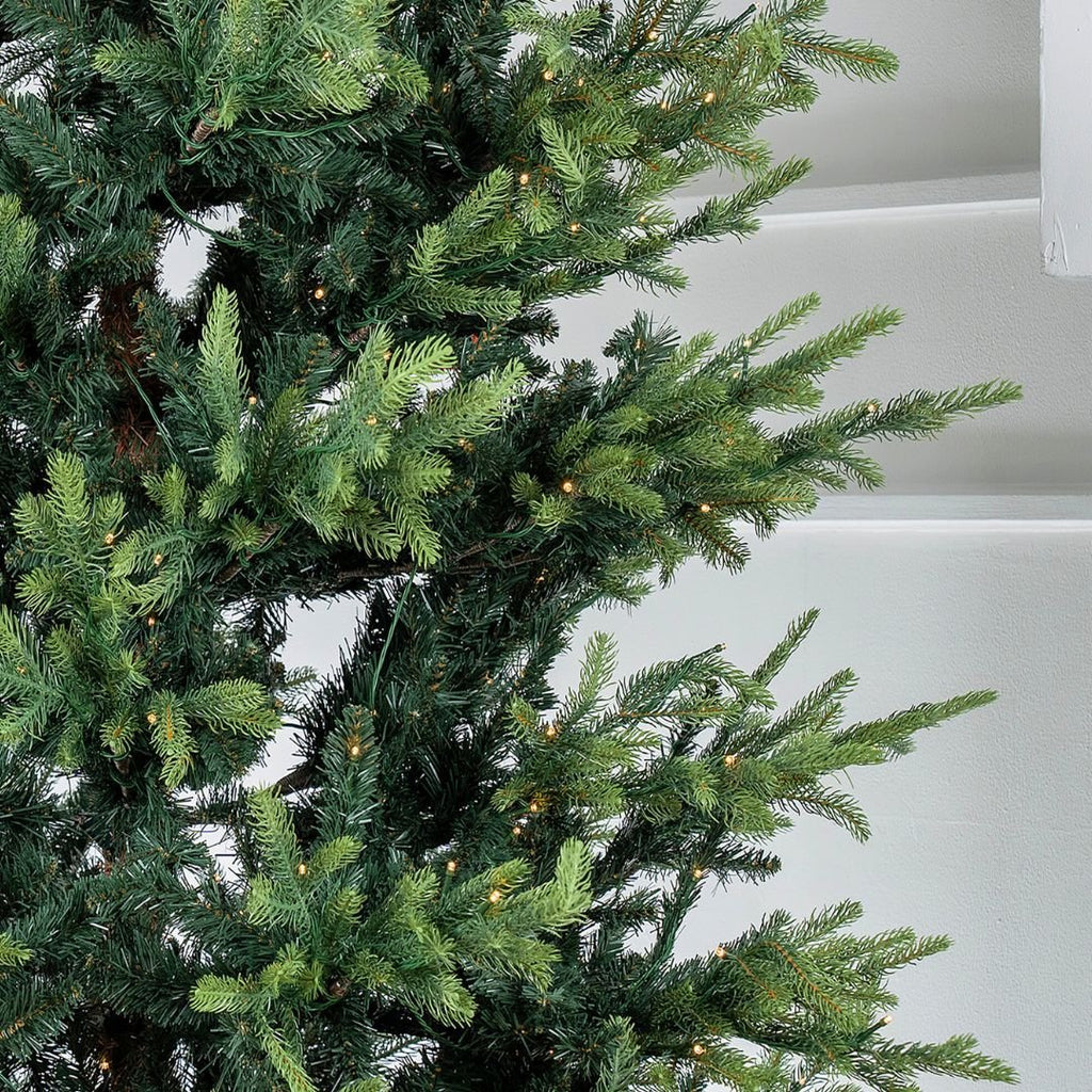 Joy By 7' Artificial Spruce Christmas Tree with 500 Warm White LED Lights