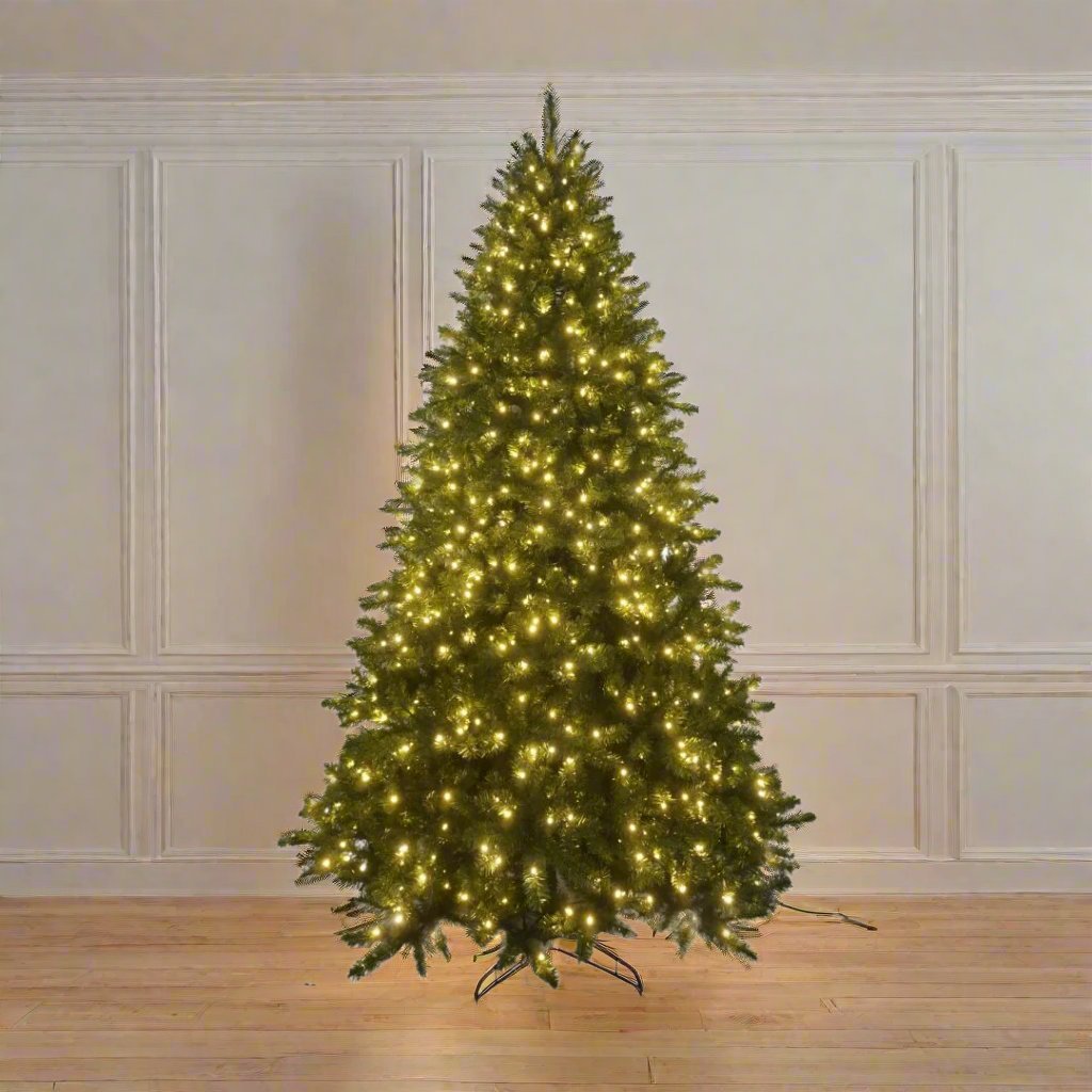Joy By 8.5' Dunmere Christmas tree with 900 Warm White LED lights
