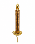 Lit Candle Ornament (Set of 5)