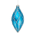 Matte Blue & Silver 5" Shuttle Ornament
