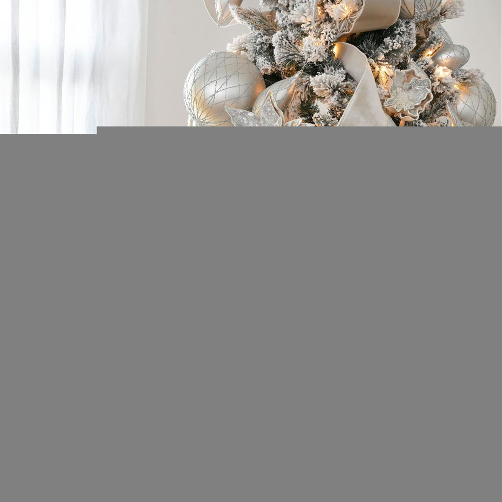Matte Silver 5" Textured Shuttle Ornament