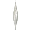 Matte Silver Textured 13" Shuttle Ornament
