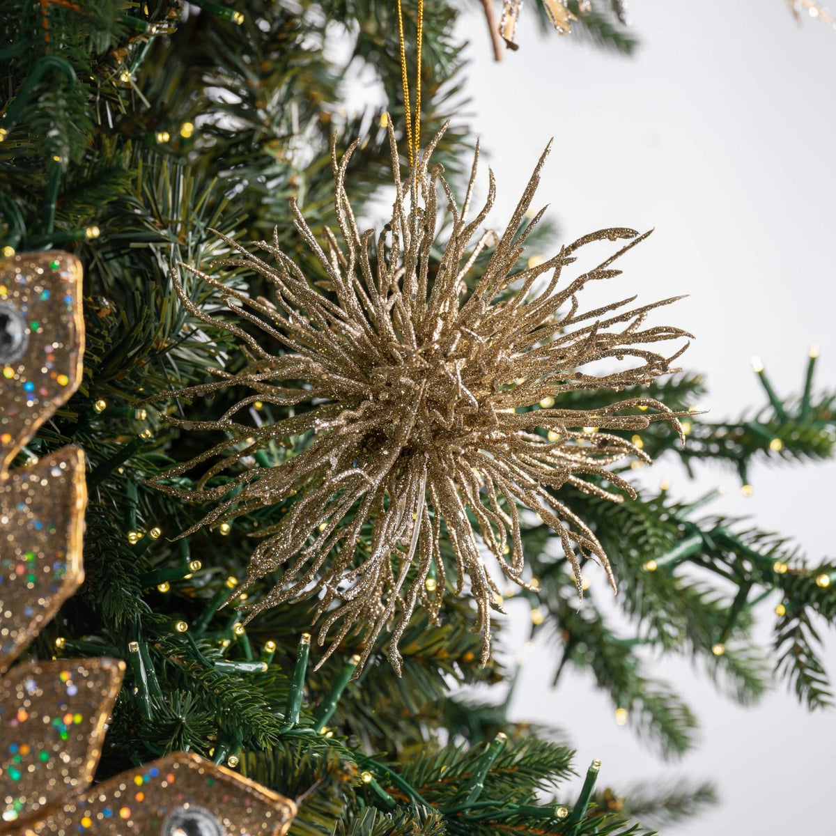 Champagne Gold Burst Ornament