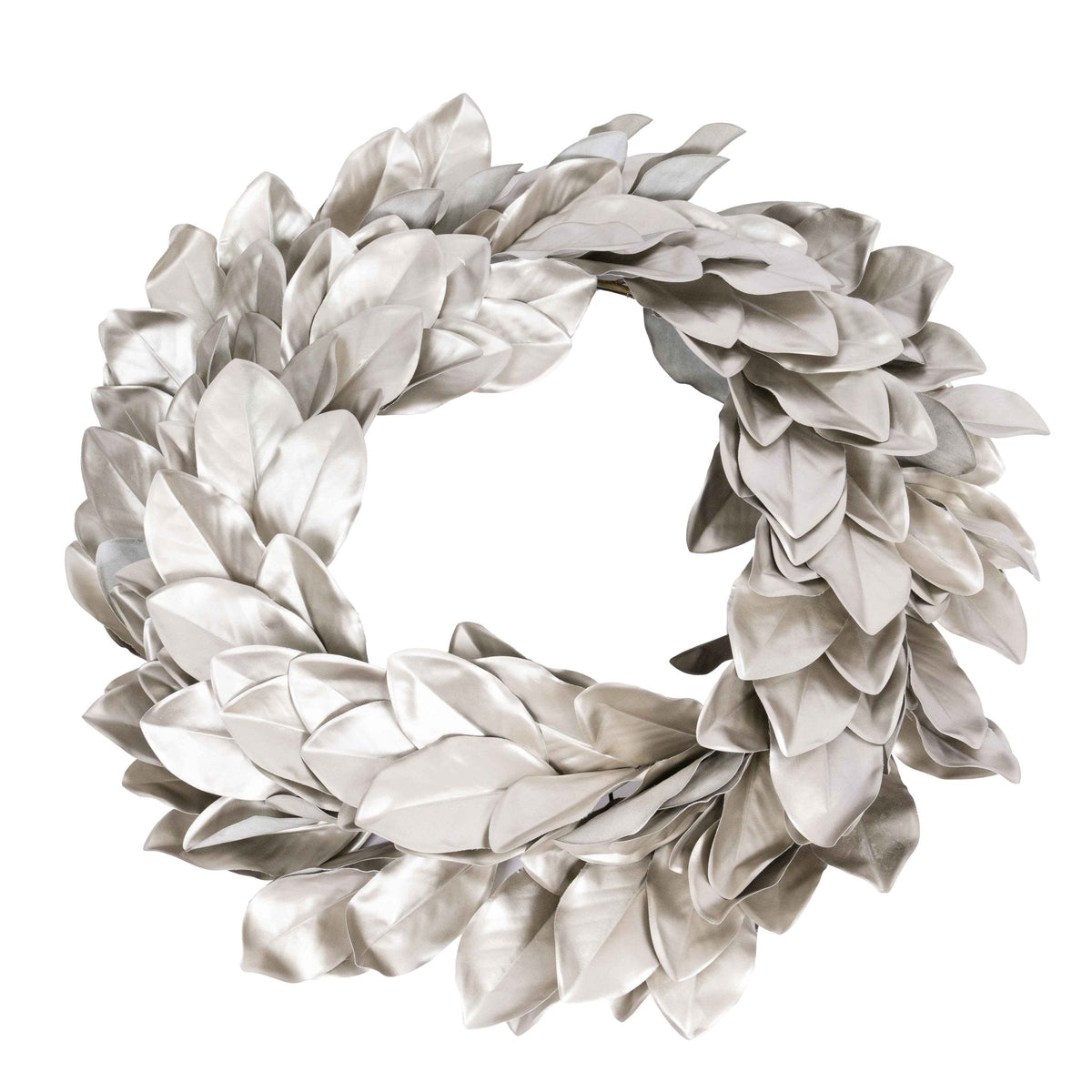 Metallic Magnolia Leaf 32" Wreath