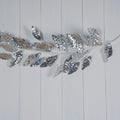 Metallic Silver Foliage Garland