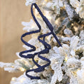Midnight Blue Glitter Twirl Pick