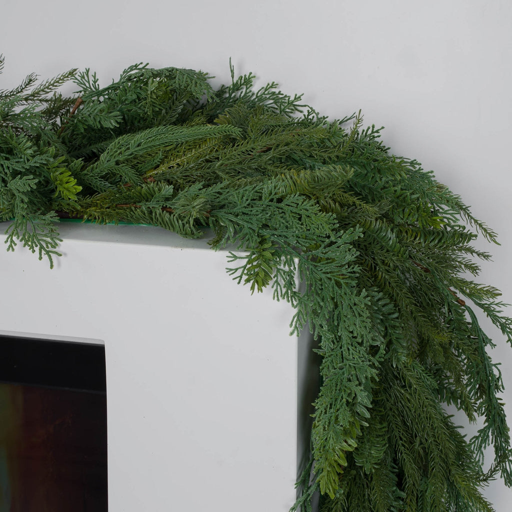 Mixed Cypress Leaves Garland