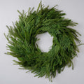 Green Real Touch Mixed Leaves Wreath 30"