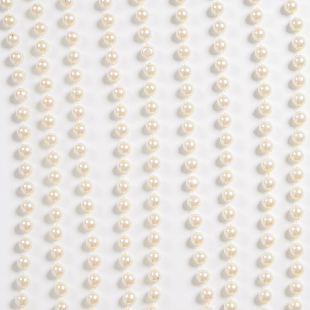 Pearl Beige Bead Garland 15 ft