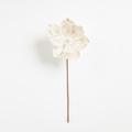 Pearl White Fabric Flower Pick