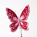 Pink Felt Butterfly Ornament 9"