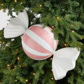 Pink Glitter Dusted Large Candy Ornament