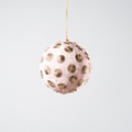 Pink Sunflower Stud Velvet Ornament