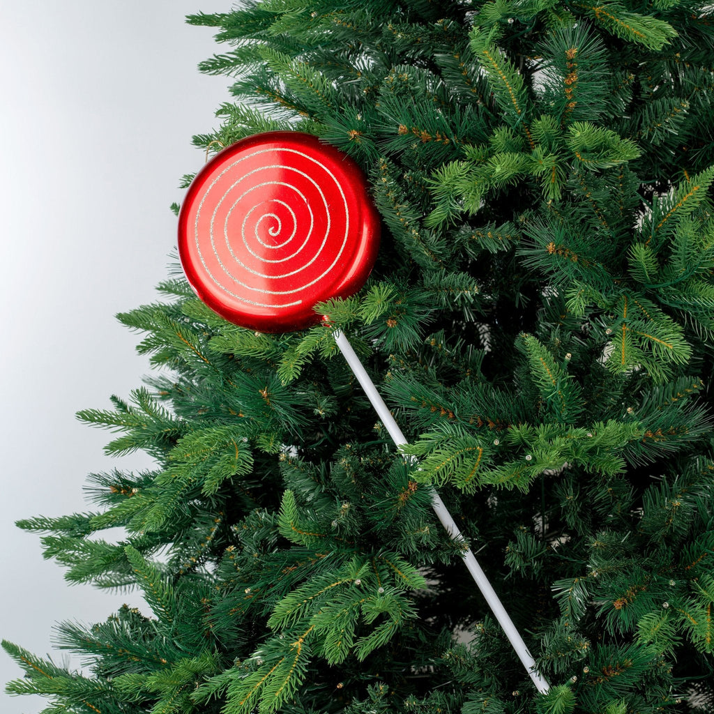 Red & Champagne 24" Lollipop Ornament