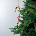 Red & Champagne 9.5" Candy Cane Ornament