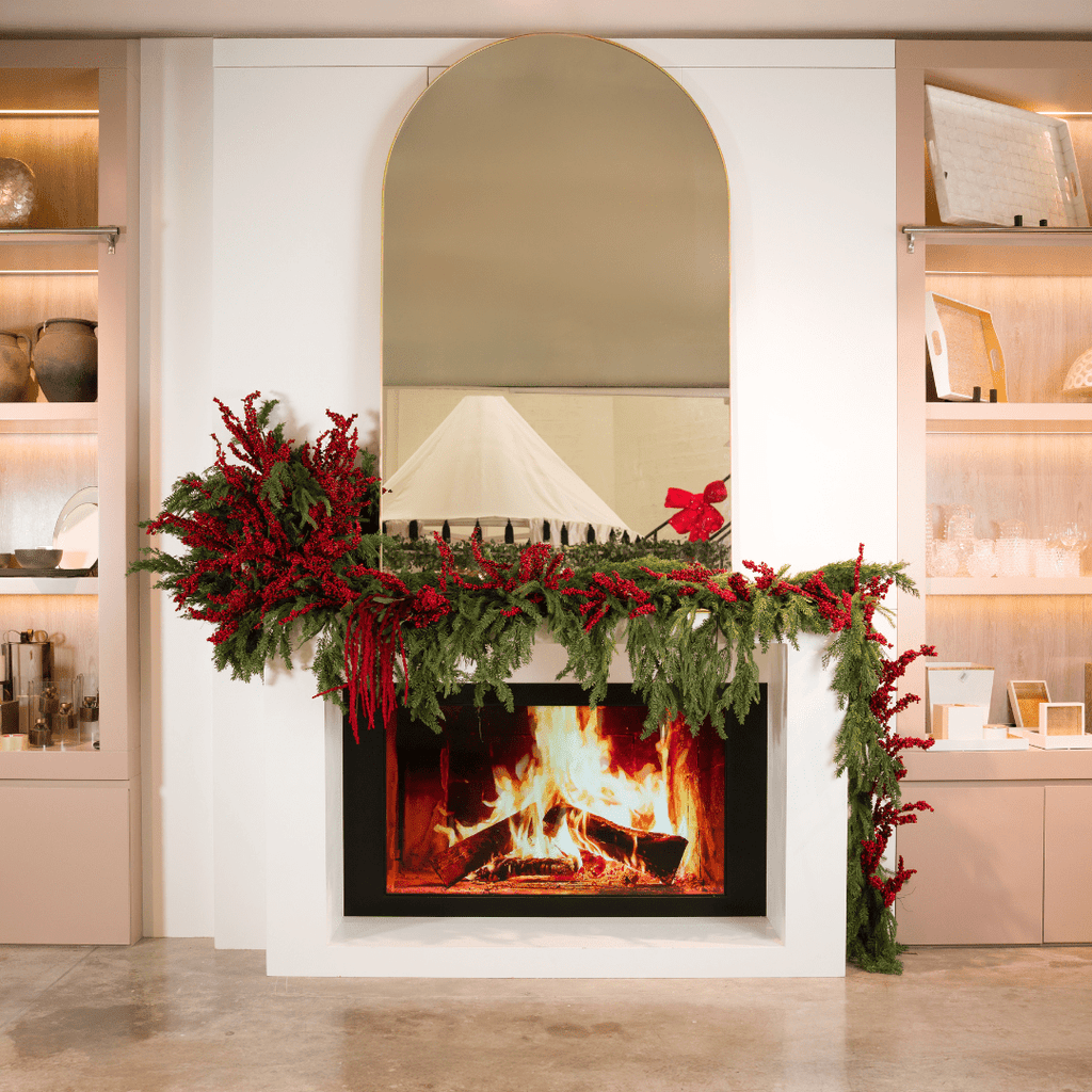 Red Real Touch Thin Berry Garland