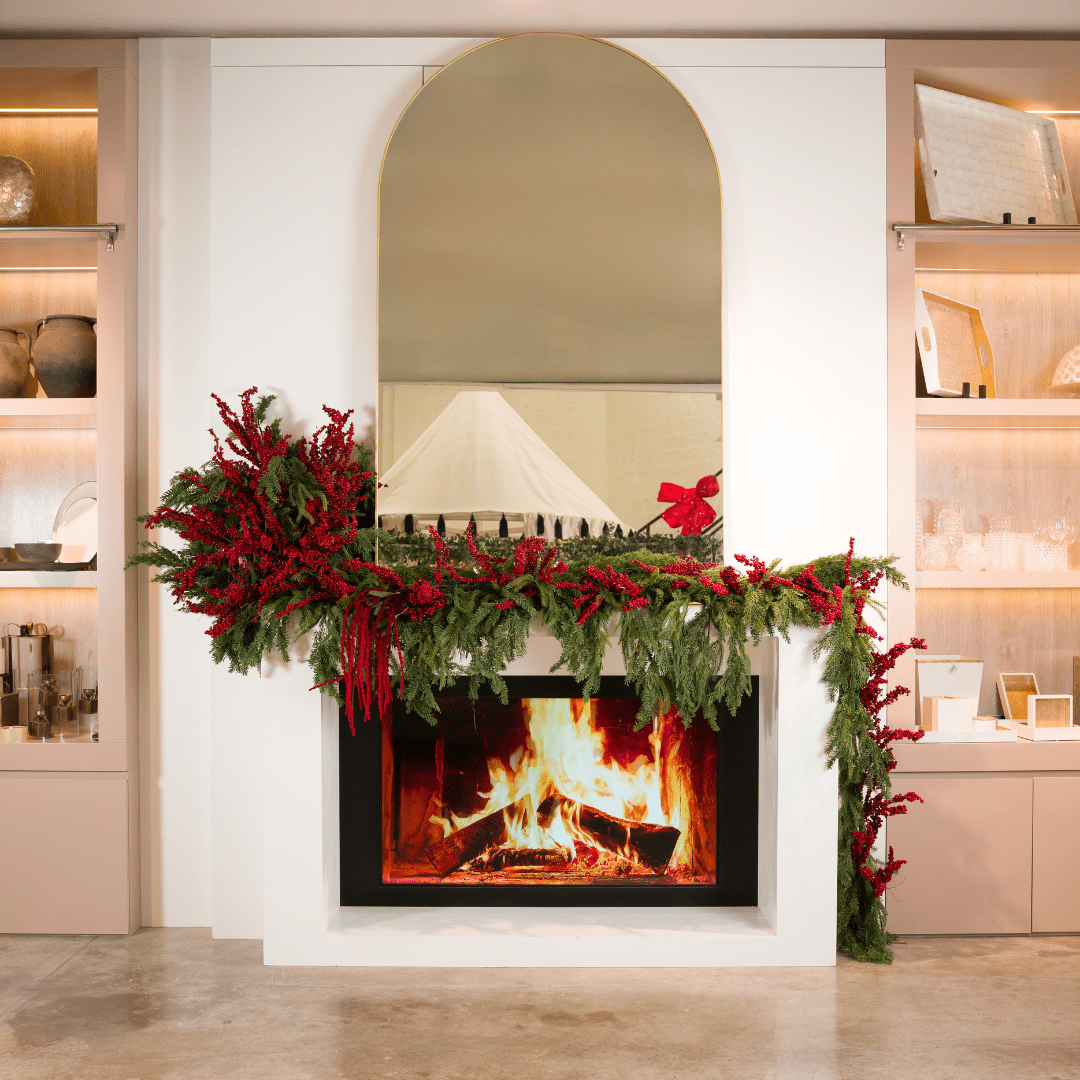Red Real Touch Thin Berry Garland