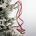 Red Twirl Ribbon Festive Pick