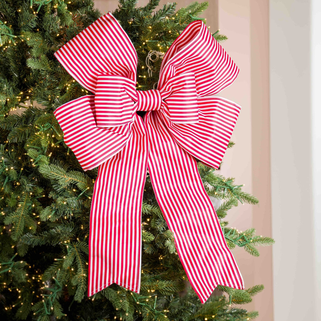 Red & White Bow 18"