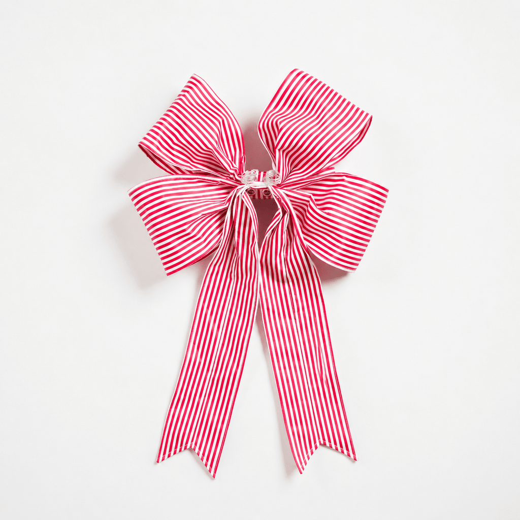 Red & White Bow 18"