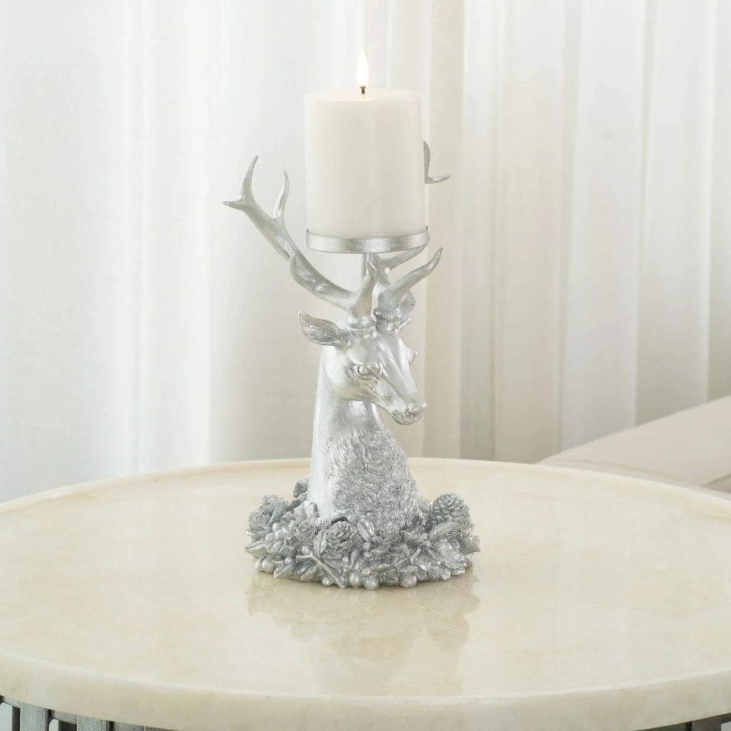 Resin STAG Head Candle Holder Tabletop