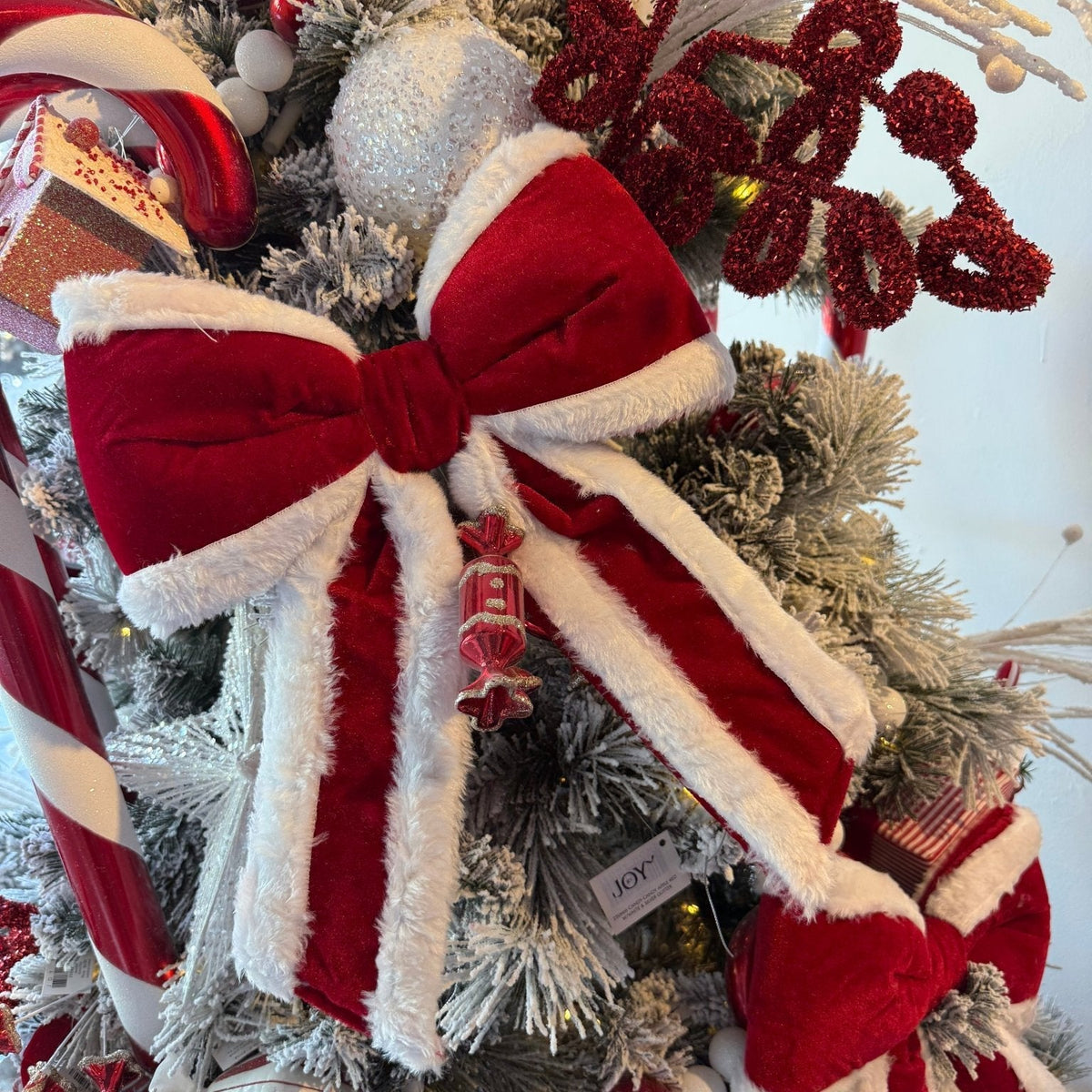 Santa Bow Ornament