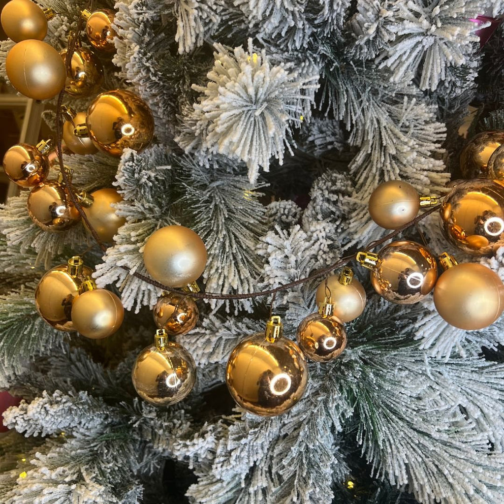 Shiny Ball Garland 6ft