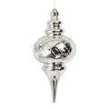 Shiny Silver 10" Finial Ornament