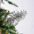 Silver Pinecone Pick with Glitter