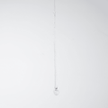 Solid Clear Glass Drop Ornament