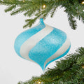 Sugar Dusted Swirled Candy Onion Ornament