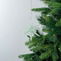 Teal Star Burst Ornament with Crystal Sugar Beads