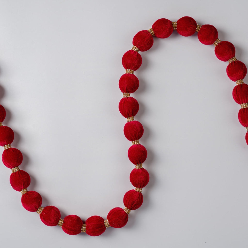 Velvet And Crystal Lace Ball Garland