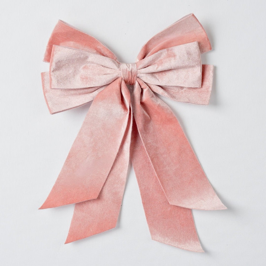 Velvet Clip-On Bow