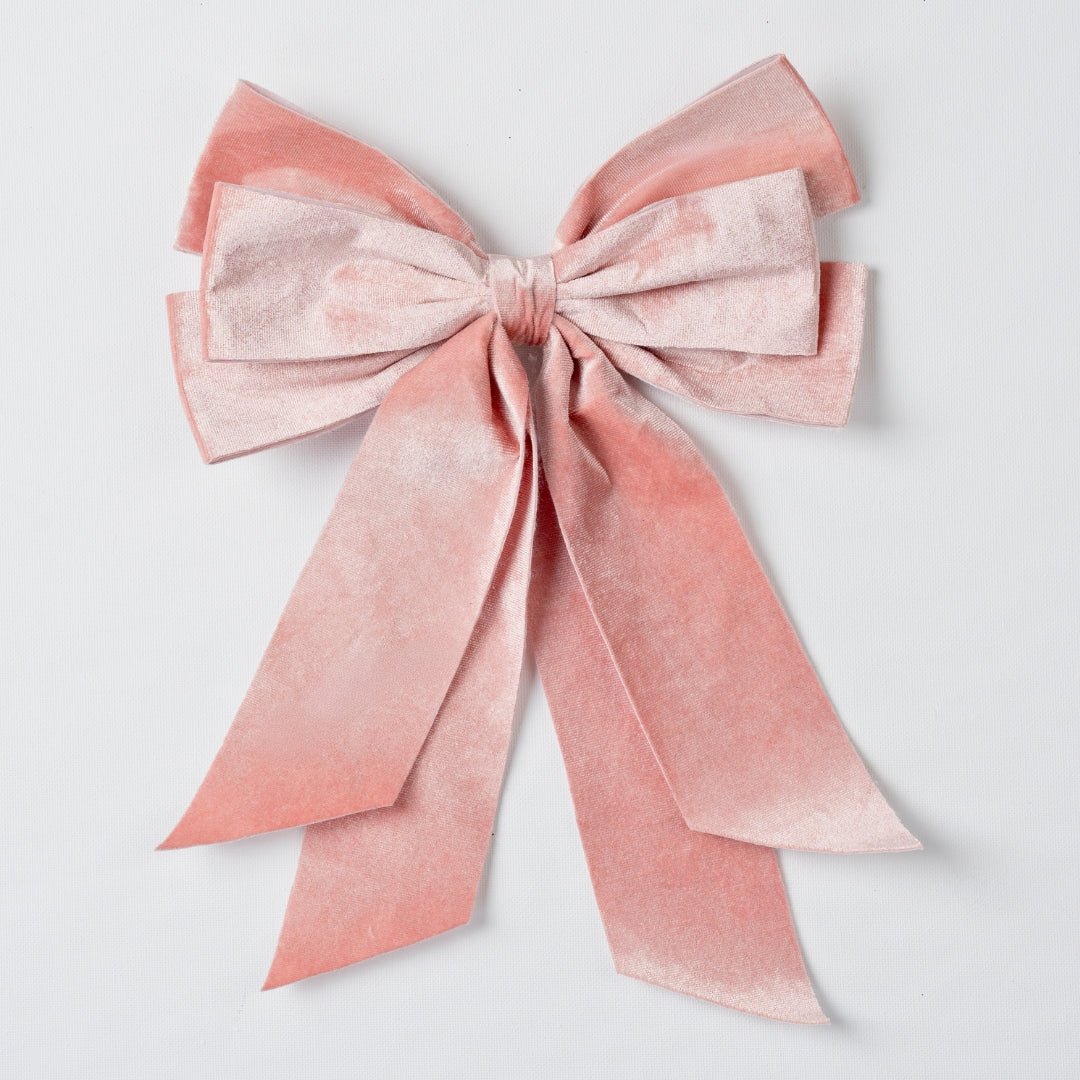 Velvet Clip-On Bow
