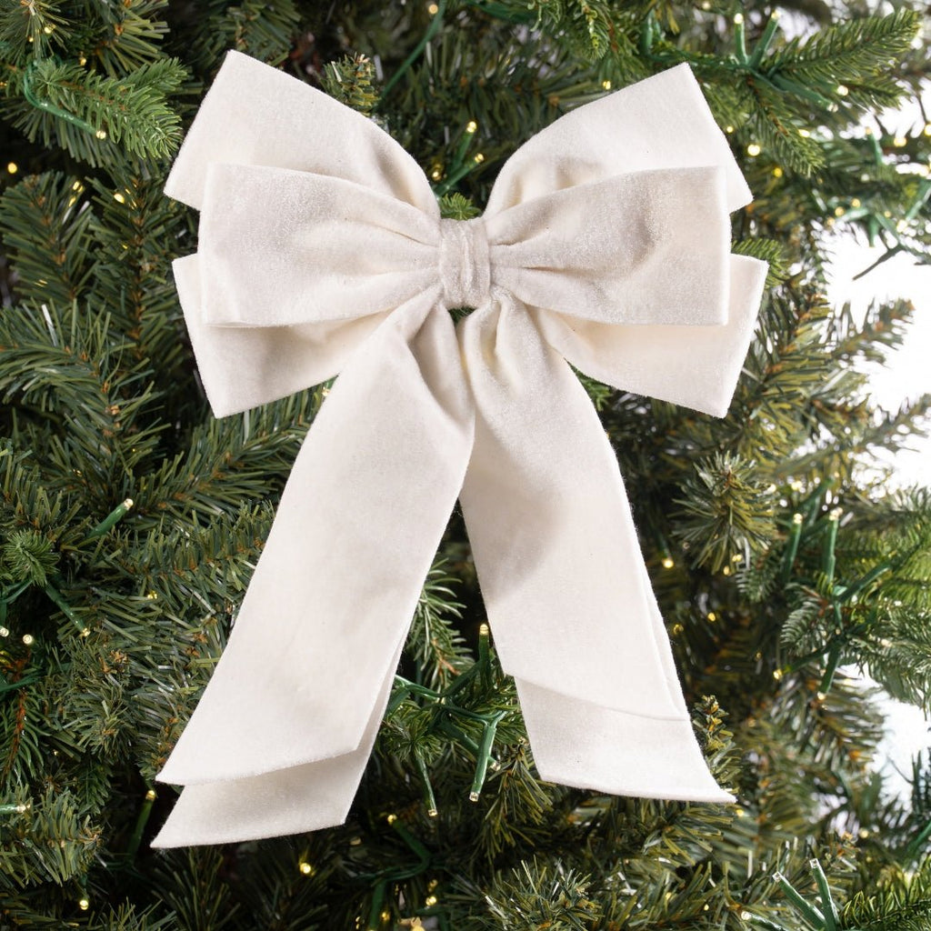 Velvet Clip-On Bow