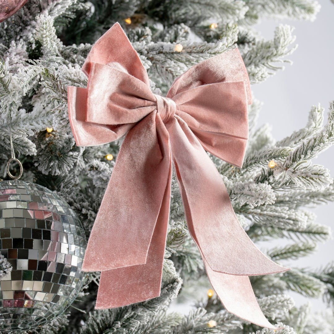 Velvet Clip-On Bow
