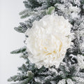 White Carnation Flower with Glitter