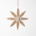 White Felt Snowflake Ornament 9.5"
