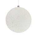 White Flat Round  Ornament