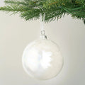 White Iridescent Ball Ornament