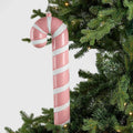 White & Pink Striped 36" Candy Cane Ornament
